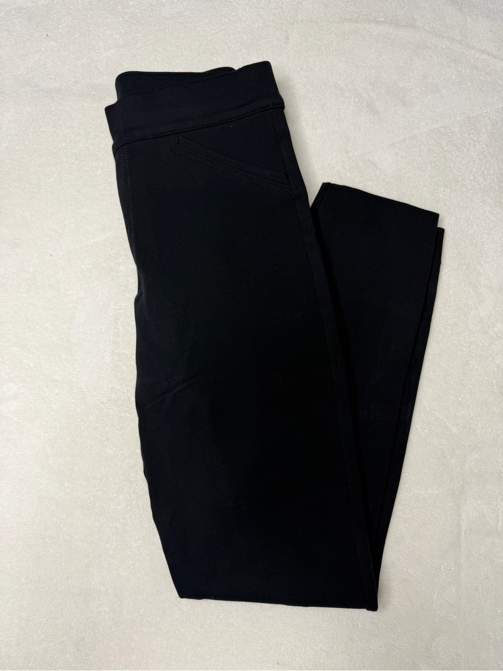 SPANX Black Faux Front Pocket Leggings Size Small